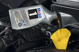 6-QUART FULL SYNTHETIC OIL CHANGE AND TIRE ROTATION ON MOST VEHICLES*